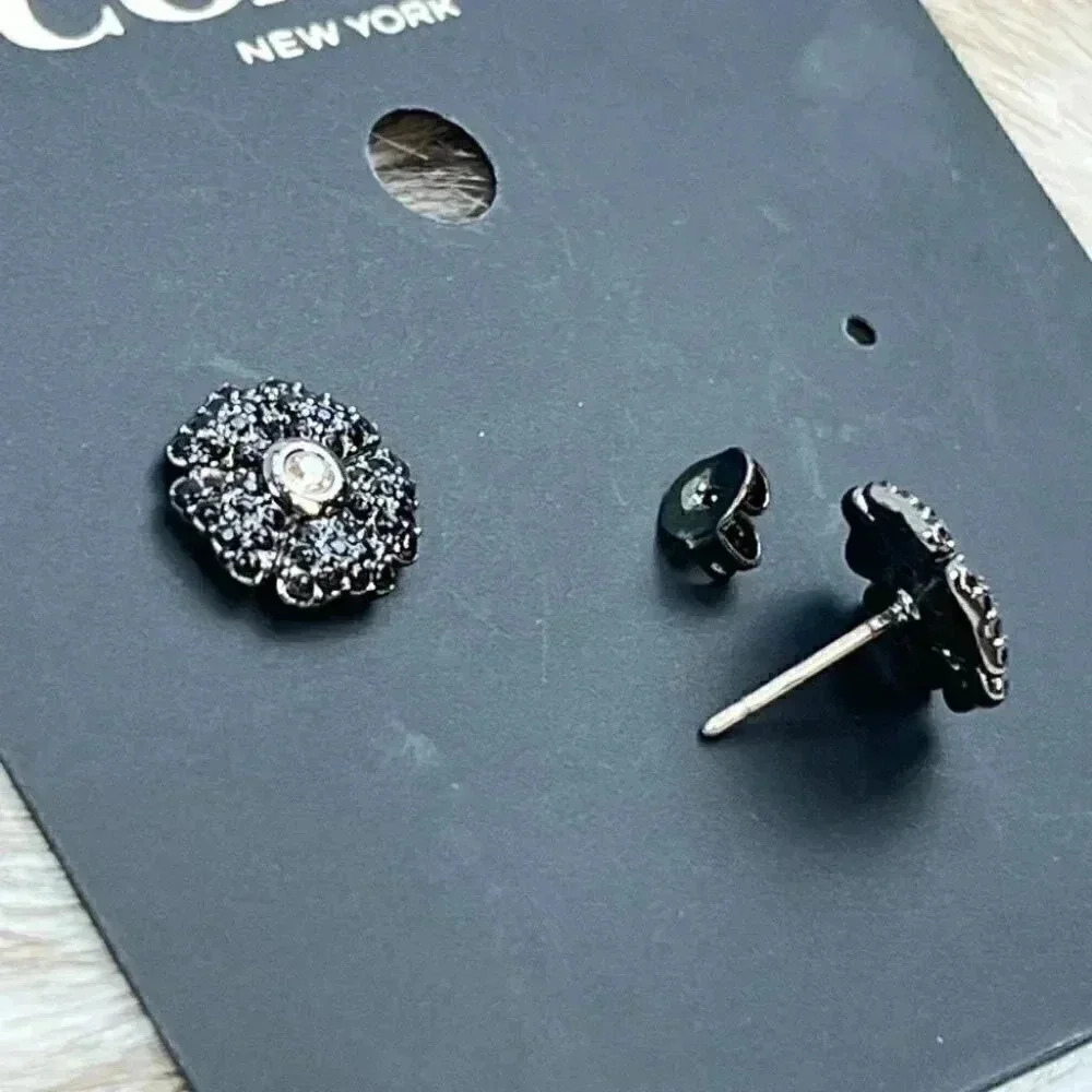 Coach Sparkling Daisy Stud Earrings CD859 ABJ - Picture 6 of 7